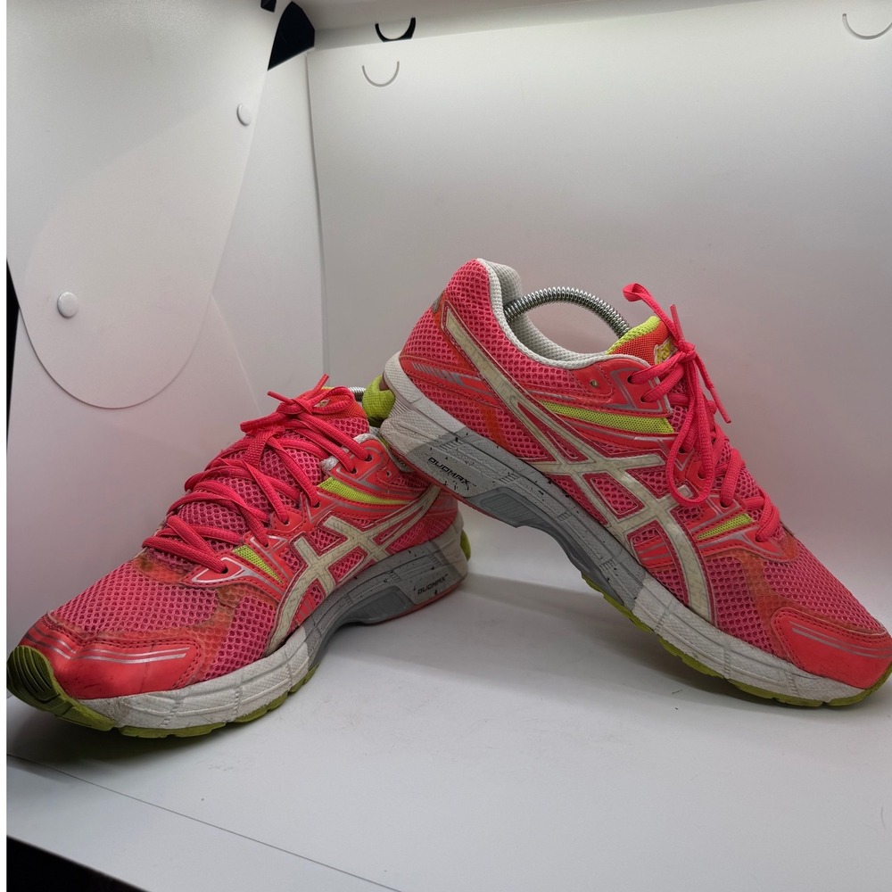 ASICS GT-1000 4 Womens Running Shoes Pink Lime Green T5L6N Size 11